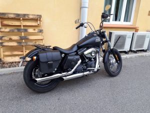 Sacoche Myleatherbikes Harley Dyna Street Bob_33